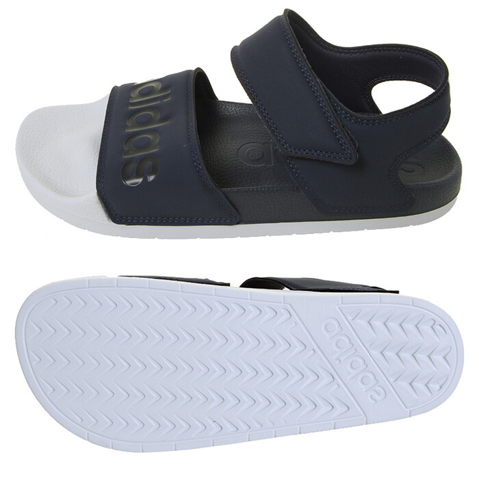 navy adilette slides